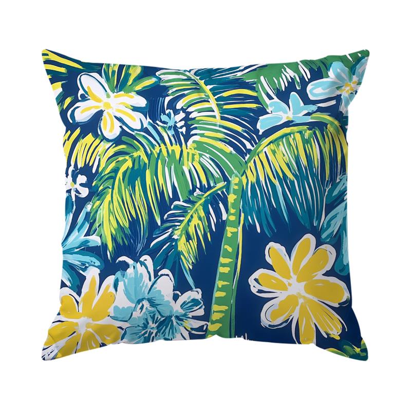 Sommer-Serie Kissenbezug Heißes Palmenmuster Polyester Kissenbezug Zierkissen Sofa Dekoration Kissenbezug Heimdeko