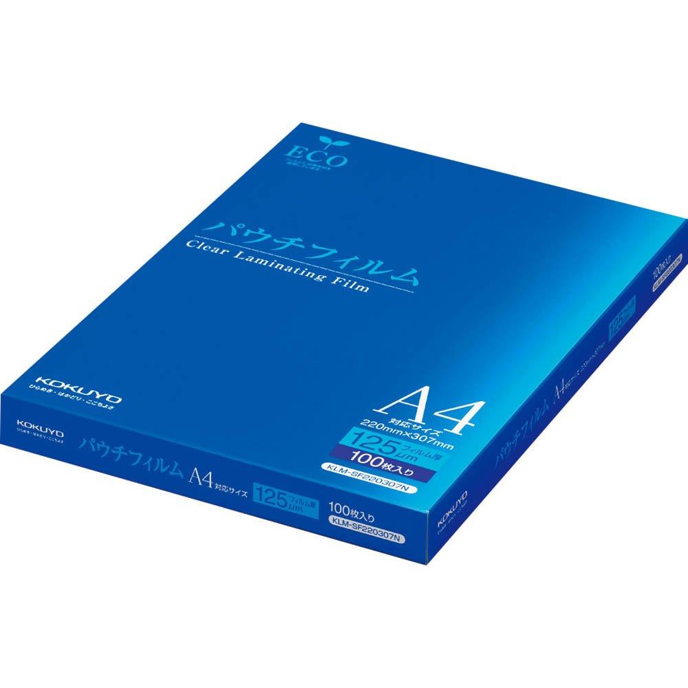 

KOKUYO Pouch Film A4 125 мікрометрів 100 аркушів KLM-SF220307