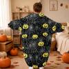 Barn Halloween-tryck Flanell Helkropps Pyjamas Set för Mysig Sovkläder