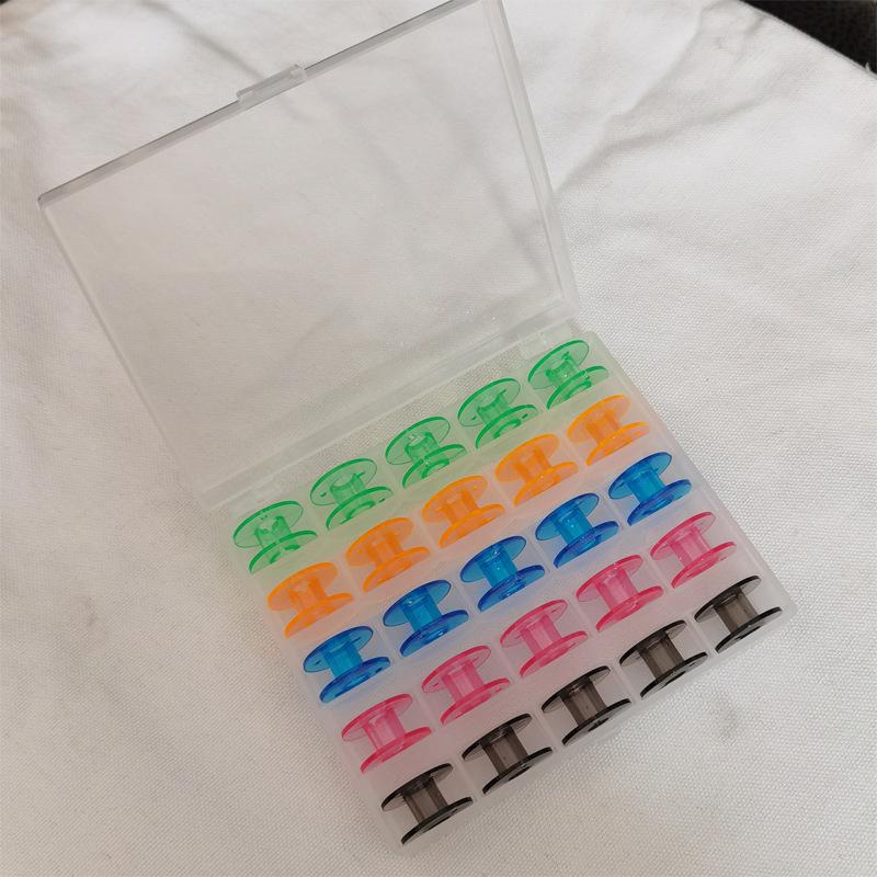 

25PCS Bobbins, Plastic Bobbins for Sewing Machine, Sewing Bobbins with Box Case for Sin-ger/Bro-Ther for Singer Sewing Machine