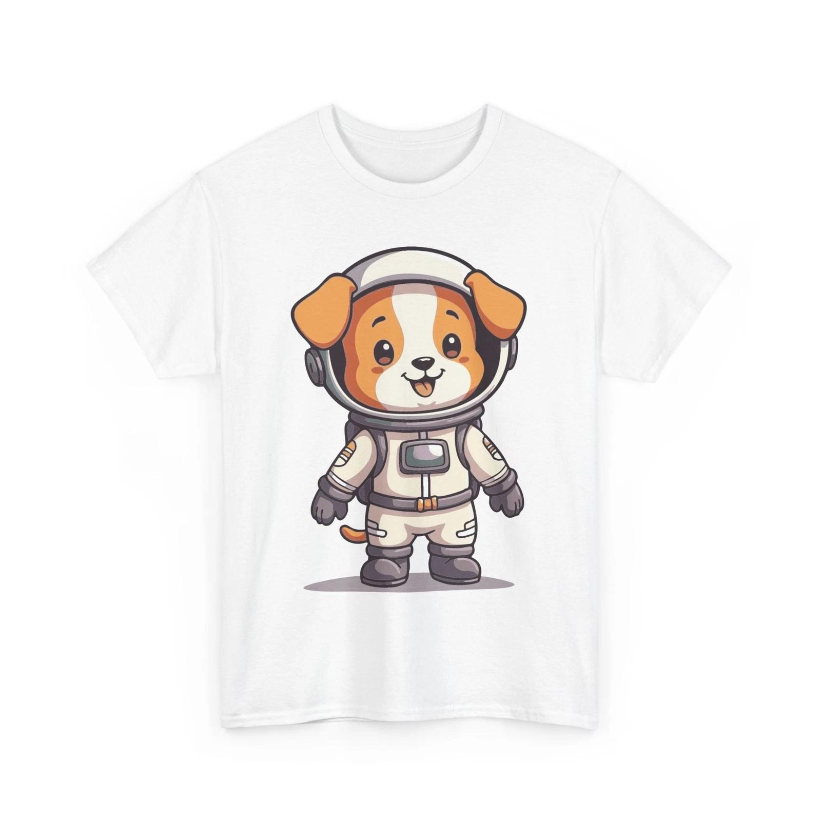 Astronaut Puppy - Cute Cartoon Animal Graphic Gildan Cotton Tee S