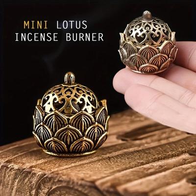 1pc Lotus Incense Holder,Small Inscent Cone Burner,Mini Asian Style Lotus Flower Zen Decor Gift