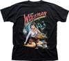 The Wolfman Ate My Homework Werewolf Funny B Movie Black Cotton T-shirt 9328