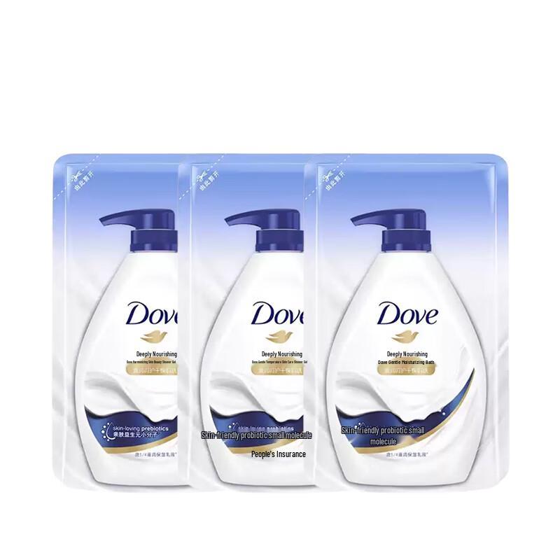 Dove Молочко для душа Глубокое питание, сменный блок 4 x 190g