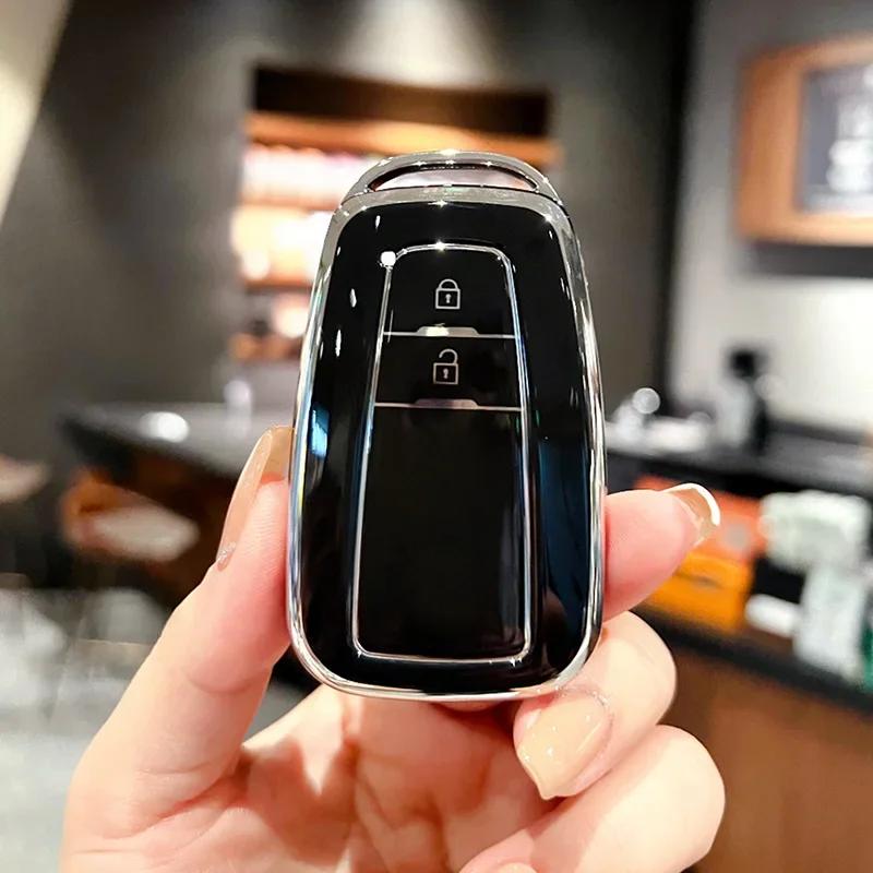 TPU Car Key Case For Toyota Camry CHR Prius Corolla RAV4 Prado 2017 2018 (2-BTN 3-BTN)