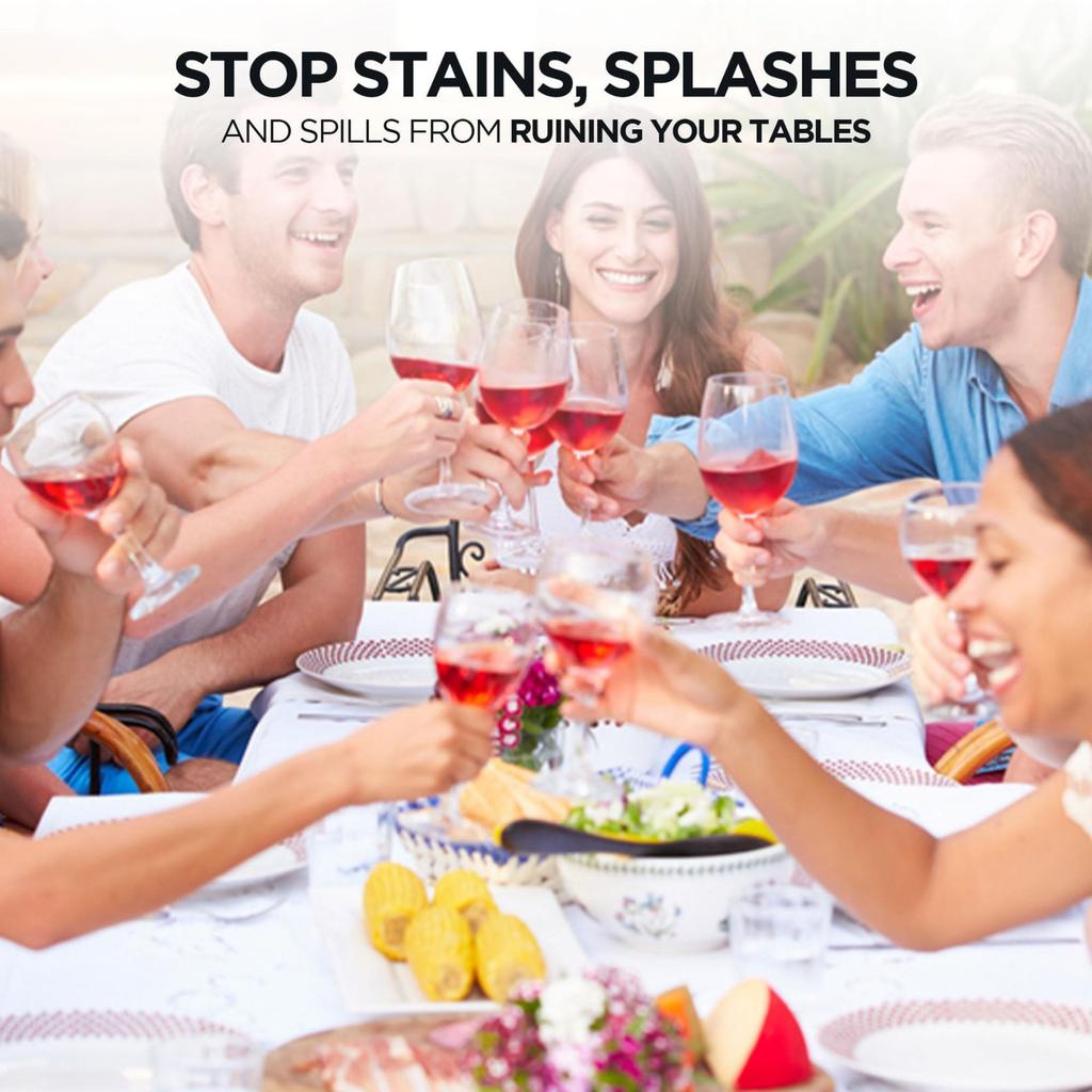 Disposable PEVA Thickened Plastic Rectangular Tablecloth Party Supplies