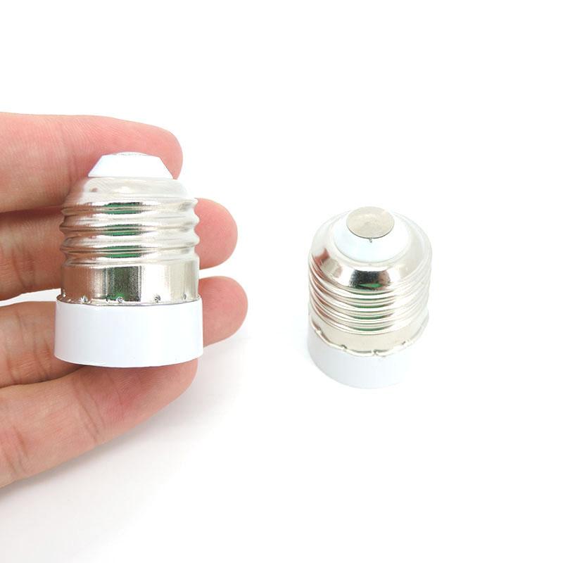 1/2/5 stk E27 til E17 til E27 LED-pære Strømsokkel Lyslampe Baseholder Halogen CFL Lyspære Adapter Konverter
