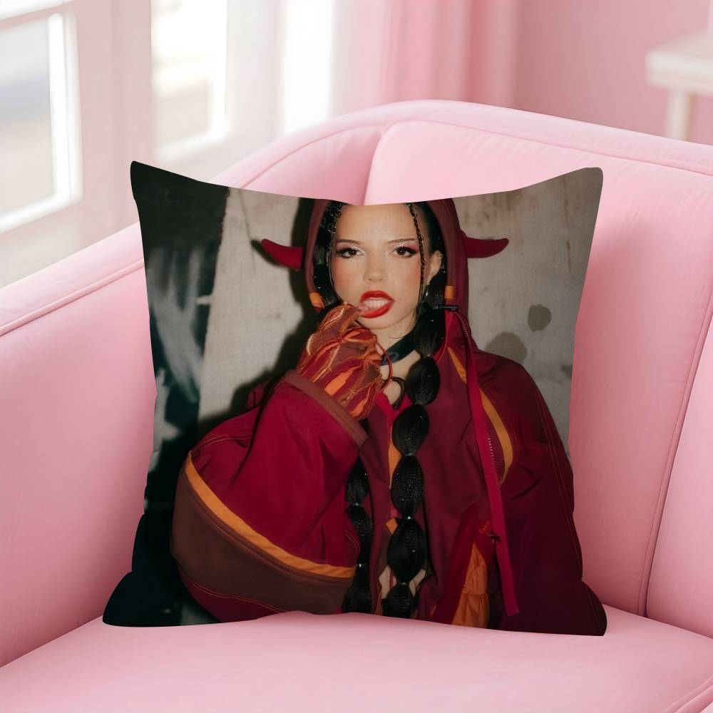 Singer Nina C-Chuba Double-Sided Printed Pillow Cover Short Plush Suitable Living Rooms Bedrooms Sofas Throw Cushion Cover