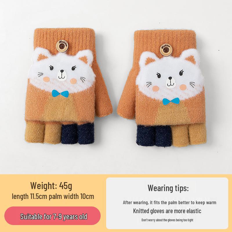 Gemütliche Cartoon-Krokodil-Fäustlinge für Kinder