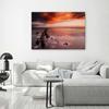 Canvas Print, Orange Sky Over the Sea
