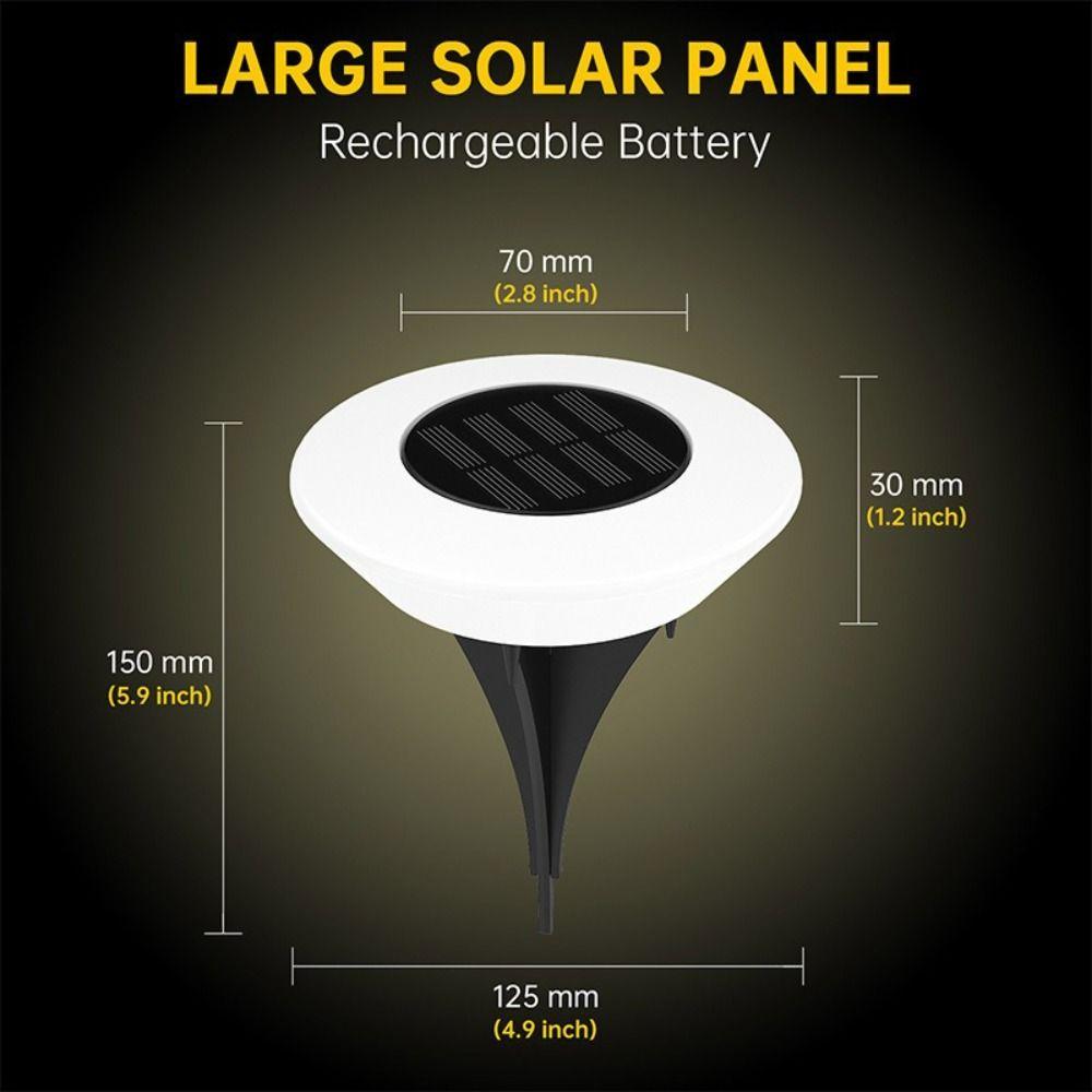 Waterproof Solar Lawn Lamp LED Solar Powered Light Ground Light Outdoor Floor Lamp  Garden