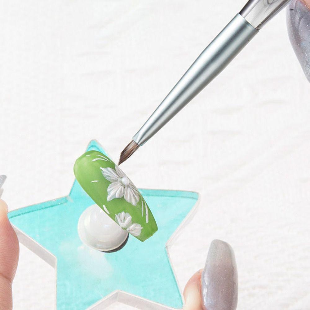 7/9mm Triangular Painting Nail Brush French Triangle Drawing Pen Nails Art Brush Manicure Tools