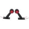 2Pcs 12 LED 10V‑30V Elbow Side Marker Indicator Light Lamp Side Marked Lamp for Car Truck (X1)