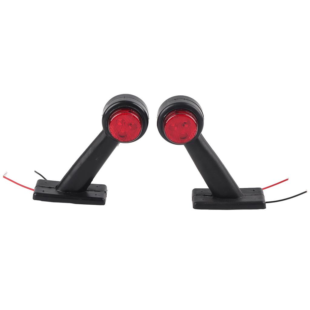 2Pcs 12 LED 10V‑30V Elbow Side Marker Indicator Light Lamp Side Marked Lamp for Car Truck (X1)