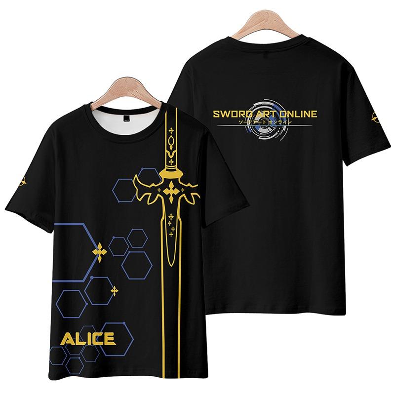 Sword Art Online AnimeT-Shirts Men Women Tee Shirt Short SleeveT Shirt Plus Size Tops