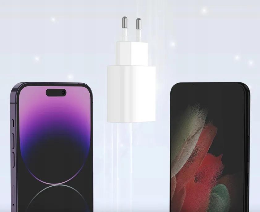 20W Wall Charger For Iphone 15 / Galaxy S24 / Ultra + Type-C Cable