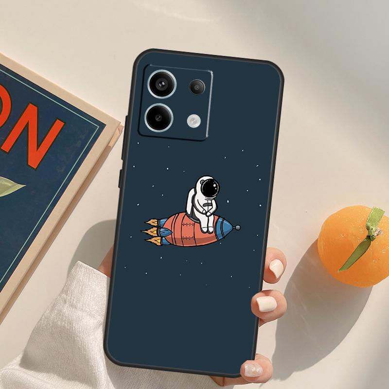 Star Astronaut Cute Funda For Xiaomi Redmi Note 14 Pro 9 10 11 12 13 Pro 10S 11S 12S Redmi 10C 12C 13C 14C Case