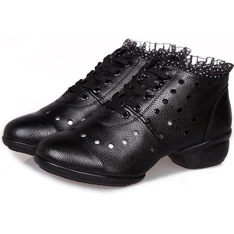 Modischer Jazzschuh für Damen Gummisohle Salsa Tanzschuhe Sneakers Damen Moderner Square Dance Schuh für Damen Lateinische Schuhe