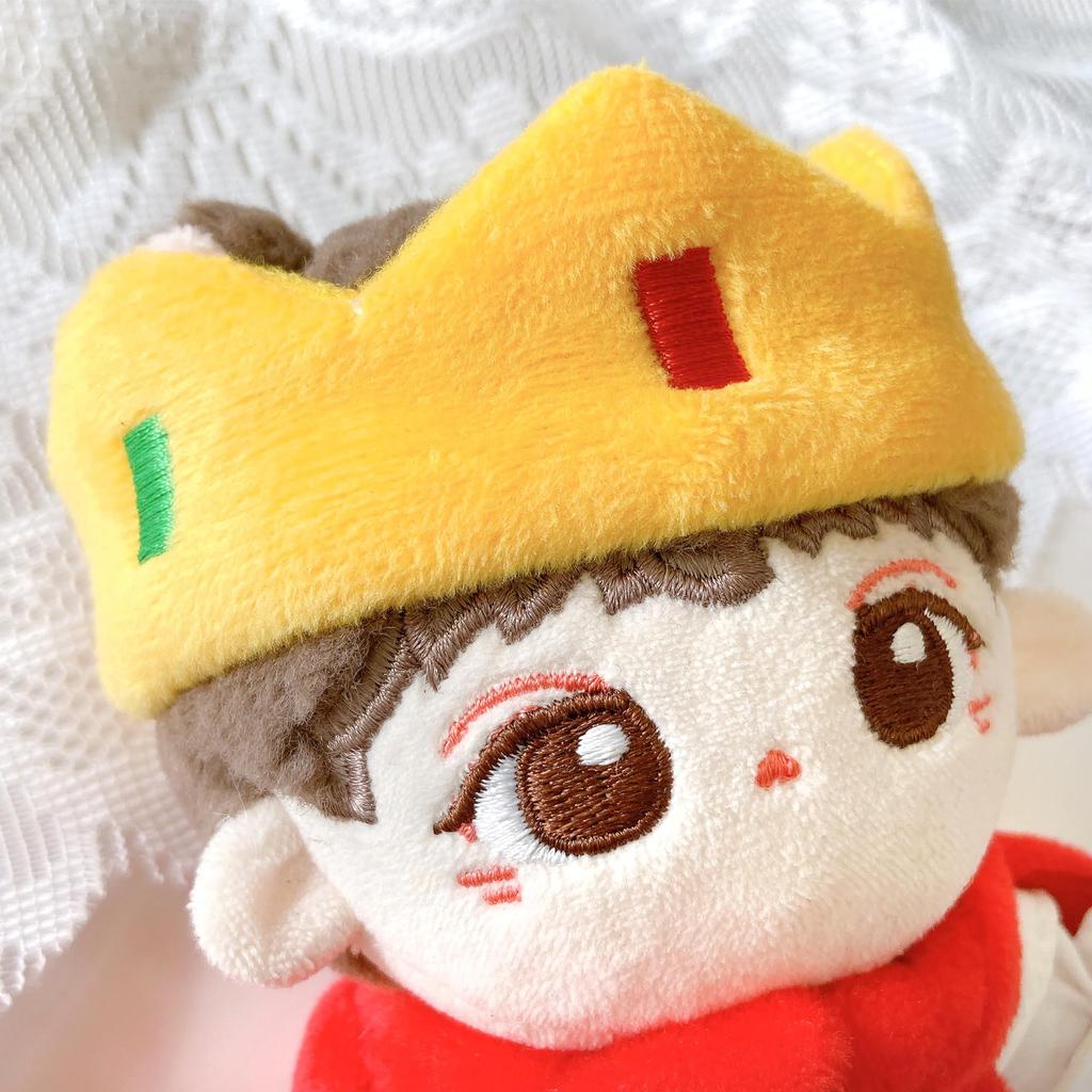 King's Costume (Crown, Cape & Sword Set) - 10cm Plush Doll Clothes, Kigurumi, Accessories, Fandom Activities, Dolls, Mascots, K-Pop Dolls, Costumes
