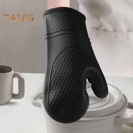1Pc Heat Resistant Baking Glove Non-Slip Anti-Scald Oven Mitt for Microwave Cooking Baking Kitchen Use