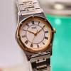 [USED] SEIKO Roman Round Silver and Gold Women's Watch 1200
