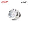 M20x2.5 Motorcycle Fuel Tank Caps With 0-200℃ Oil Temperature Gauge Pointers Dial Meter Black/Silver Gauge