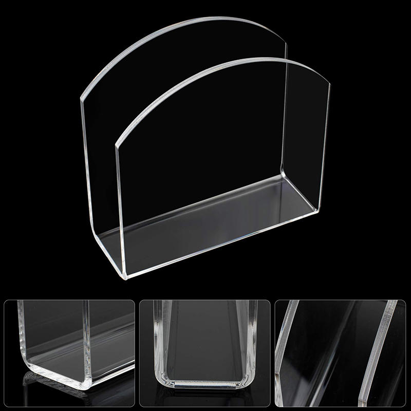 Clear Acrylic Napkin Holder Stand Tissue Box Dispenser Paper Towel Storage Rack Kitchen Restaurant Modern Design Vertical Holder