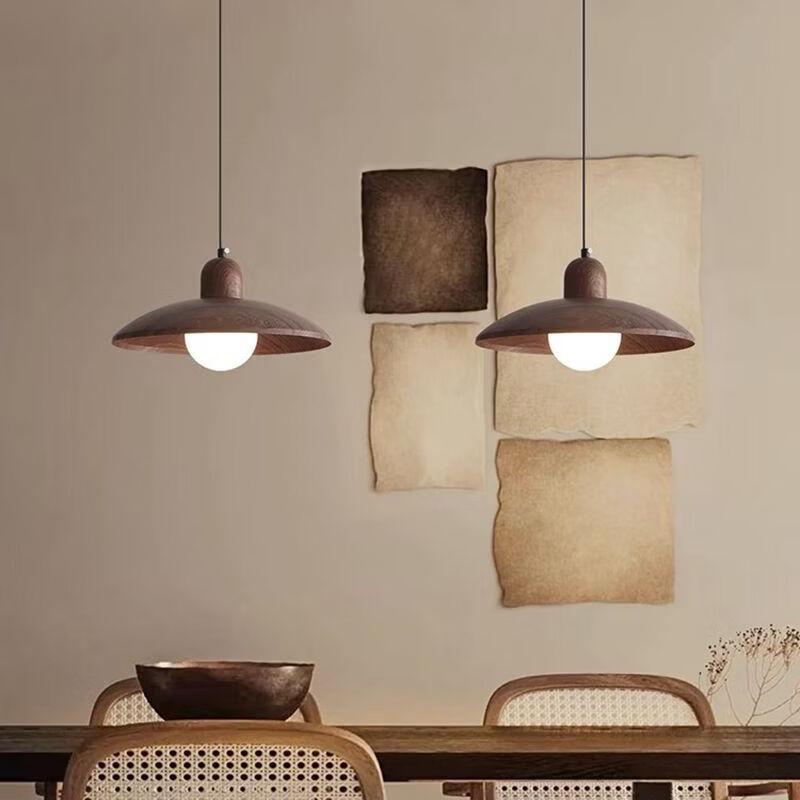 Japanese Retro Wooden Pendant Light