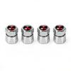 Cxtbky1 New 4Pc Car Wheel Tire Valve Caps Air Stem Covers Accessories For Mitsubishi Outlander RalliArt ASX Pajero Lancer Interior Decor