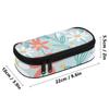 Pen Case Smooth Zipper Roomy Interior 300D Polyester with Mesh Pocket Removable Divider and Pen Slots for Everyday Study