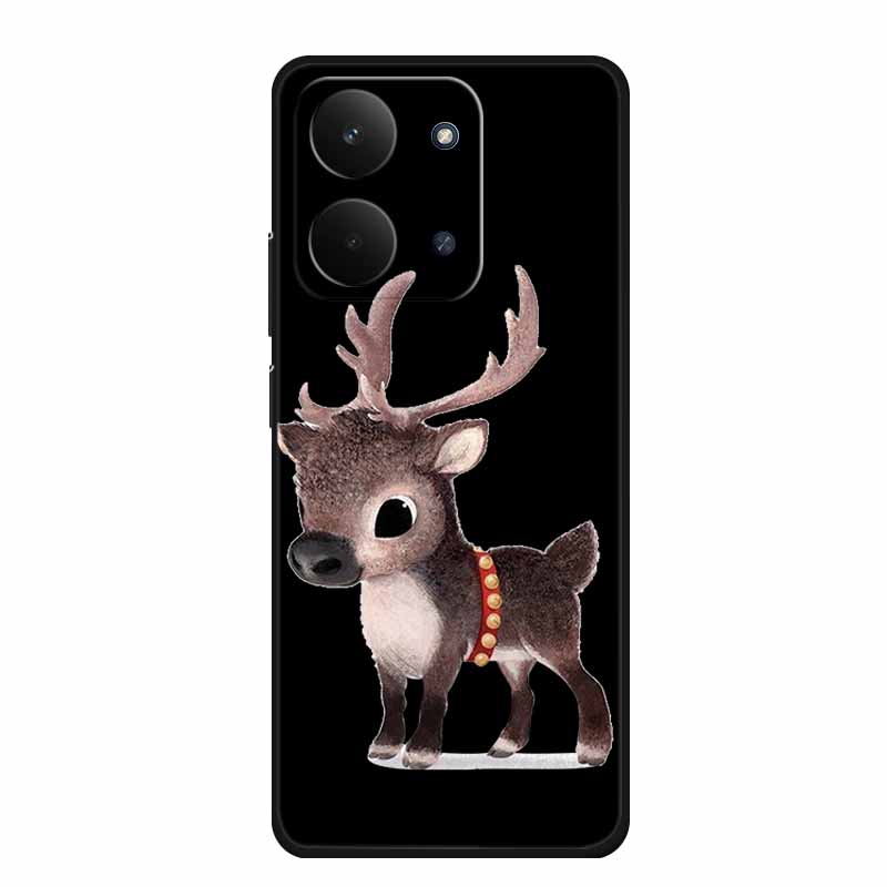 For Redmi 15C 4G Case 15 C Cartoon Cat Black Silicone Soft TPU Phone Case For Xiaomi Redmi 15C Back Cover Cases Redmi15C 6.9"
