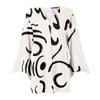 Women's Shirt Blouse Outerwear Print 3/4 Length Sleeve Casual Holiday Basic Button Tops
