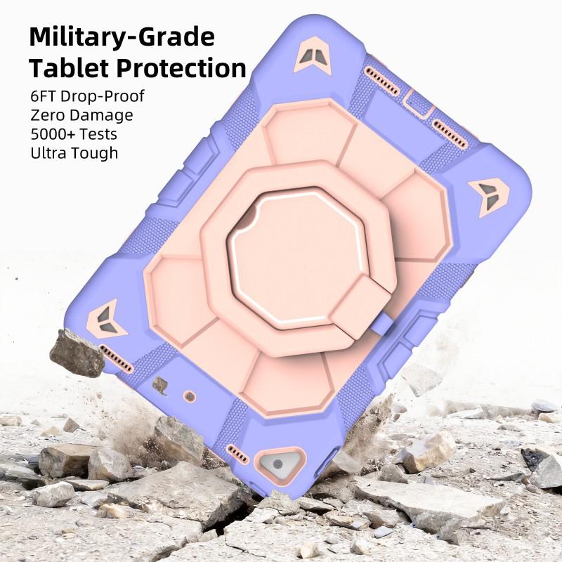 3in1 Shockproof Case IPad 7/8/9th Gen 10.2 Inch 360 Rotation Stand Hand Strap PCSilicone Cover