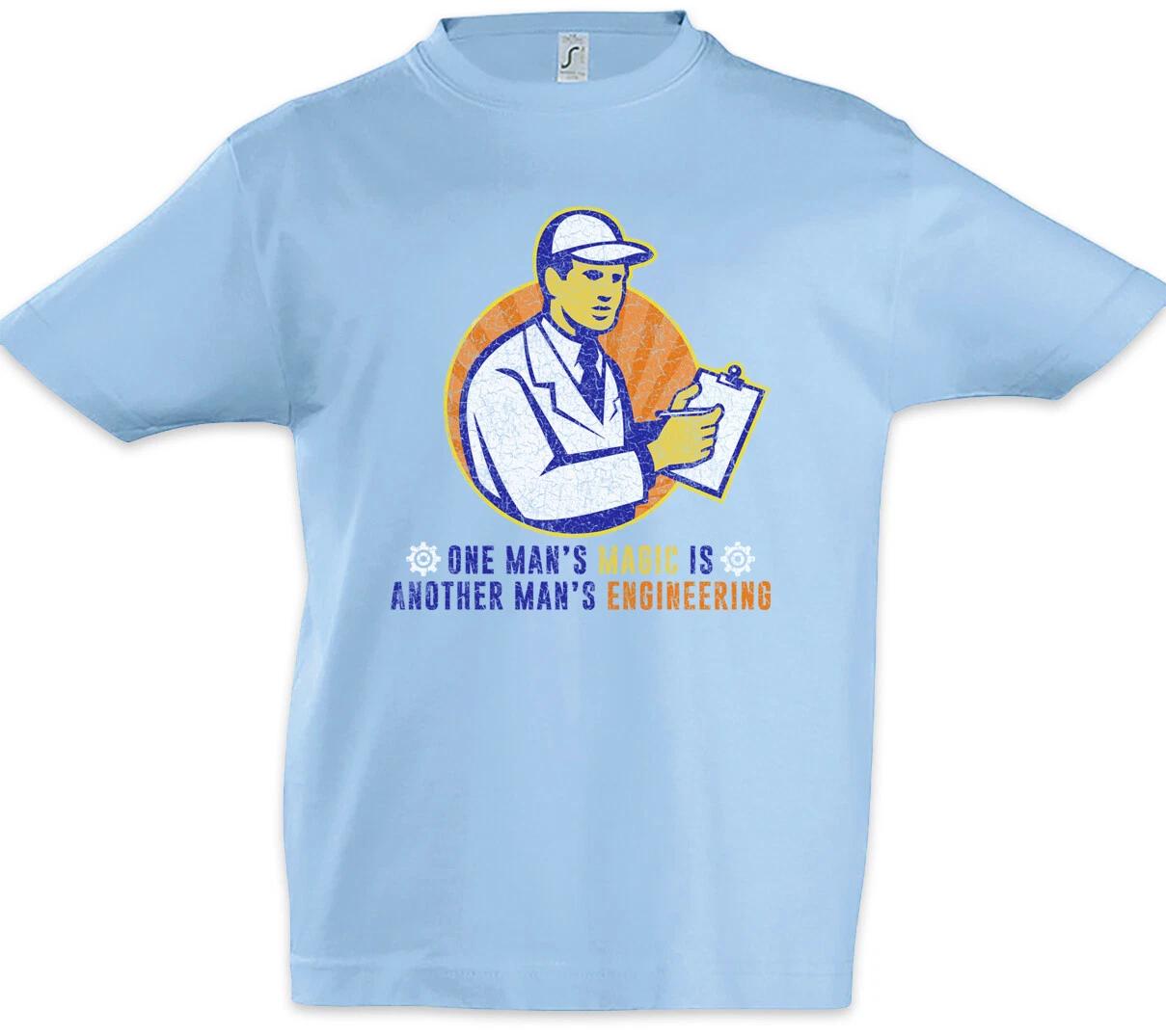 One Man s Magic Is Another Man s Engineering Kids Boys kids boys T-Shirt Engineer Fun 150