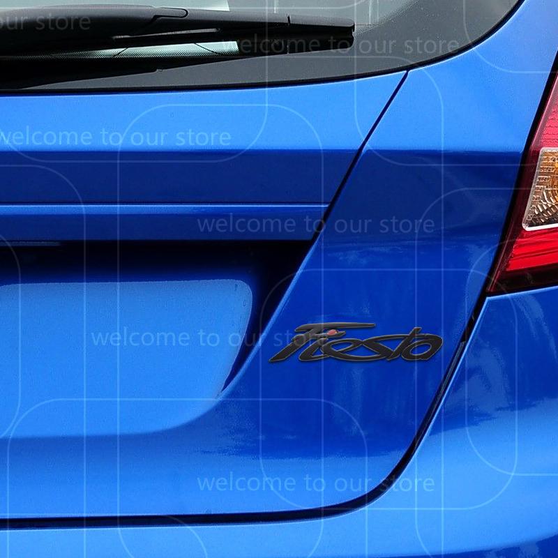 3D For Ford Fiesta MK6 MK7 MK8 MK5 ST Car Sticker Zinc Alloy G1Emblem Body Accessories Styling Metal Rear Trunk Badge Decal
