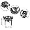 Metal Garden Stake Set, Bee Flower Yard Sign, Custom Name Garden Decor, Outdoor Honeybee Ornament, Lawn Art, Personalized Gift