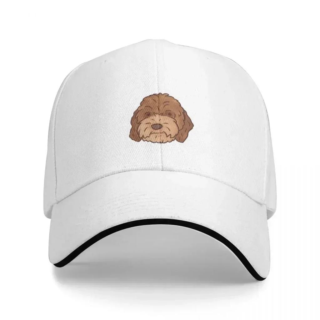 labradoodle face illustration Baseball Cap Hood dad hat Womens Beach Outlet Unisexs
