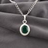 Green Onyx Pendant, 925 Sterling Silver Jewelry, Handmade Silver Chain Pendant Gemstone Jewelry Gift For Women