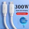300W Type C / Micro Usb Super Fast Charging Data Cable Usb C Data Line Fast Charger For Most Mobile Phones Universal
