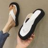 DRESS Women Sandals Slipper 2026 Summer New Fashionable Clip Thick Soled Flip Flops for Outdoor Beach Shoes Woman Shoe Black