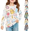 Kids Printed Long Sleeve T-Shirt with Pocket for Back To School