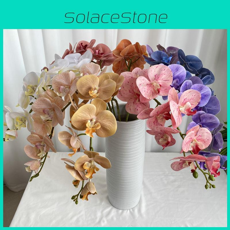 French 3d Phalaenopsis Artificial Flowers For Wedding Decor Home Display Hotel
