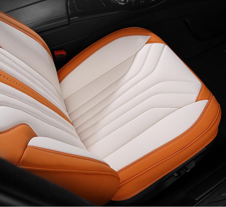 Leather Headrest Car Seat Cushion for BYD Dolphin, Song, Qin Plus DMi Pro EV - Universal Fit