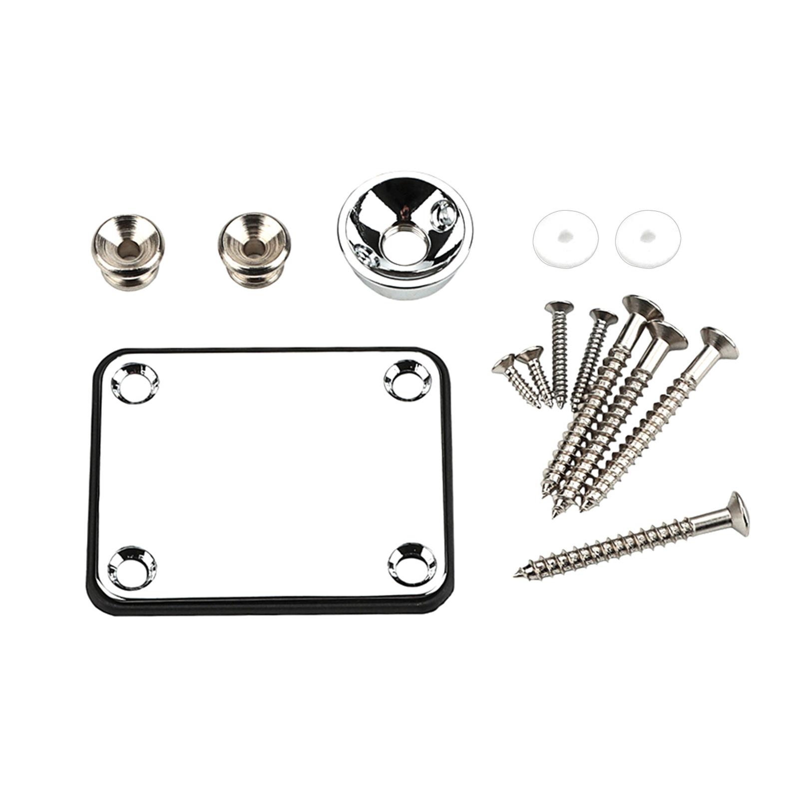 

Professional Electric Guitar Hardware Reinforcement Plate Strap Button Metal Musical Instruments Guitar Part серебряный