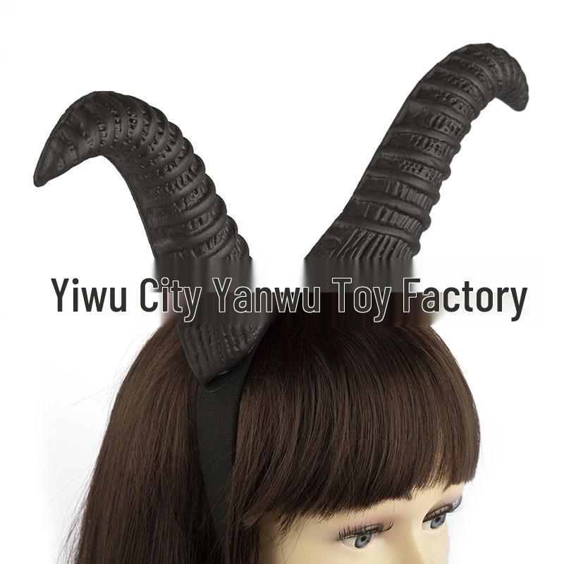 Black Horn Headband for Halloween and Christmas Cosplay