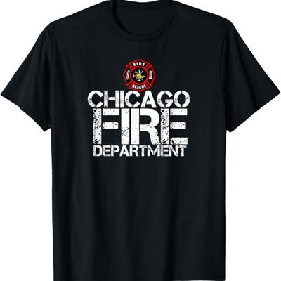 Chicago Fire Department T-Shirt Feuerwehrhaus T-Shirt T-Shirt