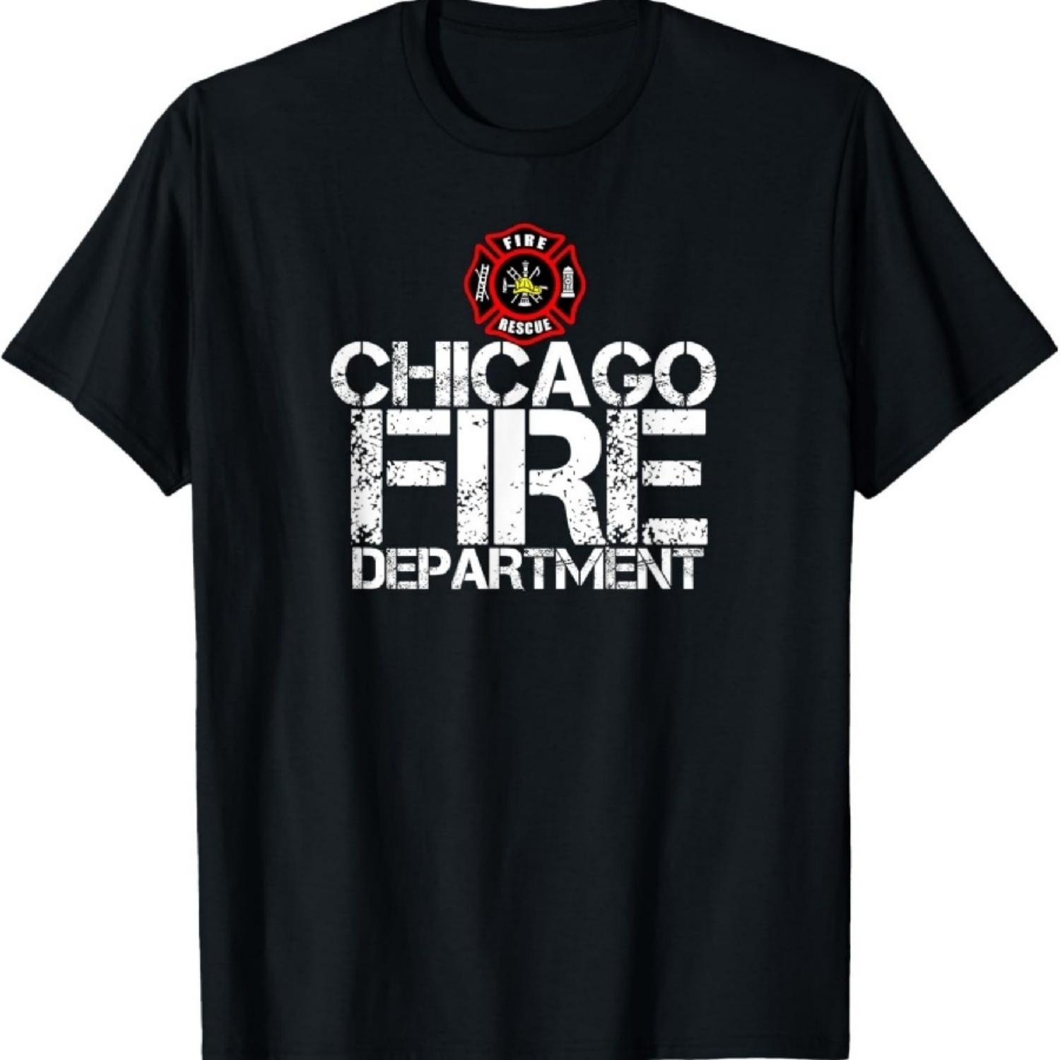

Chicago Fire Department TShirt Firehouse Tee Shirt T-Shirt XXXXXL чорний