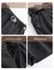 Plus Size Women's High Waist A-Line Woolen Shorts - Autumn & Winter, Loose Wide Leg, Bootcut, Slimming Fit