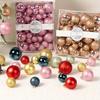 42pcs Classic Christmas Ornament Set - Assorted Colors, Round Plastic Hanging Balls for Tree Decoration, for Christmas