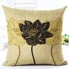 Vintage flowers Linen pillowcase Decorative pillows for sofa Cushion covers home decoration